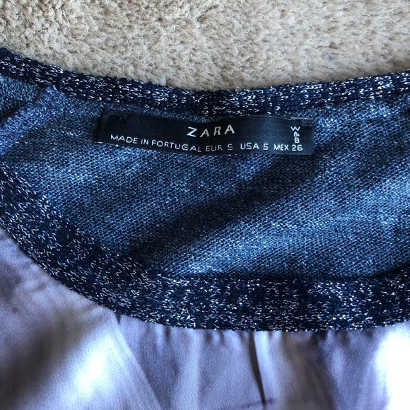 2/$15 Zara Long-Sleeved Cotton Top - Picture 2 of 3